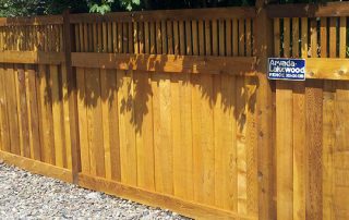 Decorative Cedar Fence
